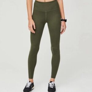 FIGS Olive Green Women's Leggings with Pockets Size Small